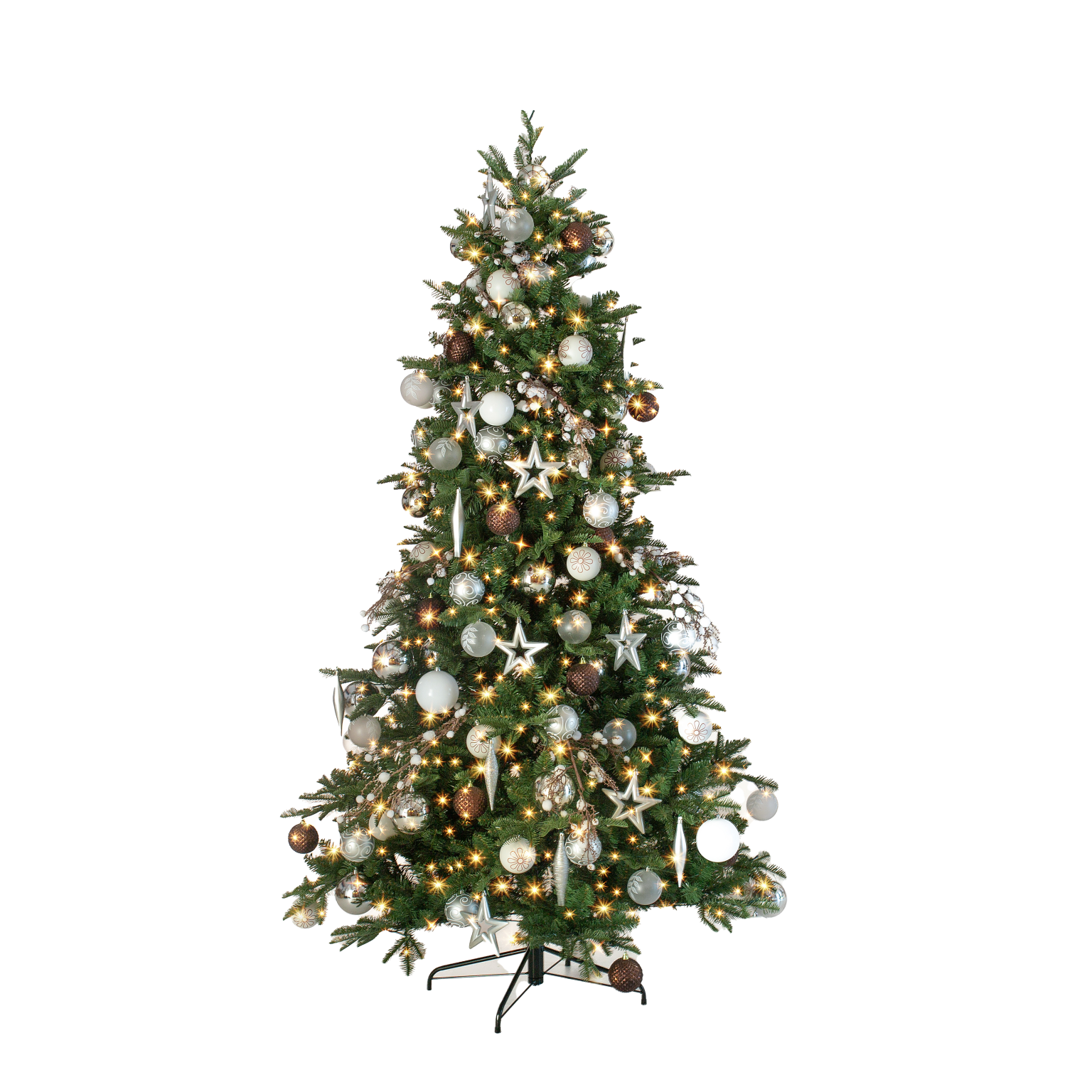 Green at the Office Kerstboom wit zilver brons - Sapin de Noël blanc-argent bronze